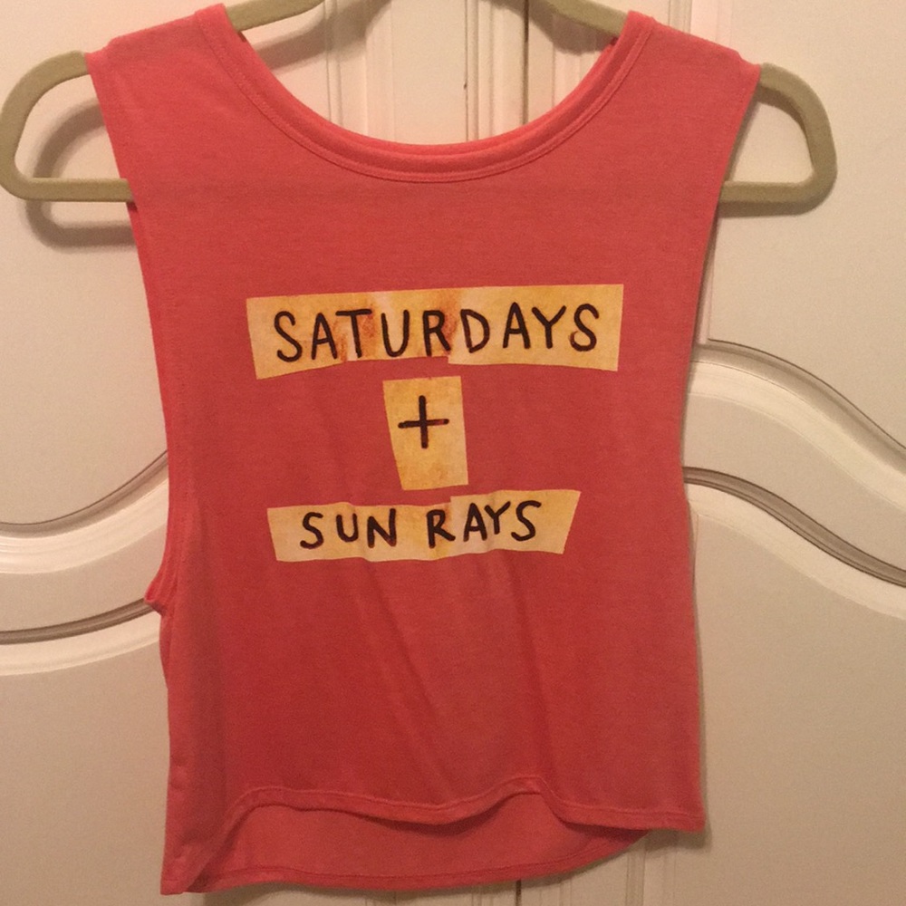 “Saturdays and sun rays” Muscle tee